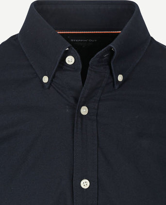 Steppin' Out overhemd Oxford donkerblauw | Regular-fit