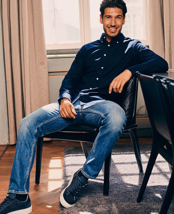 Steppin' Out overhemd Oxford donkerblauw | Regular-fit