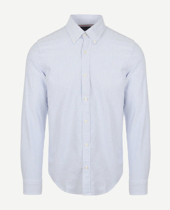 Steppin' Out overhemd Oxford streep lichtblauw | Regular-fit