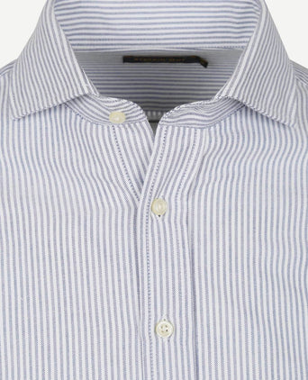 Steppin' Out overhemd Oxford streep lichtblauw | Regular-fit