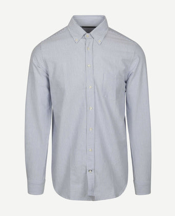 Steppin' Out overhemd Oxford streep lichtblauw | Regular-fit