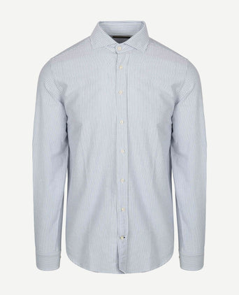 Steppin' Out overhemd Oxford streep lichtblauw | Regular-fit