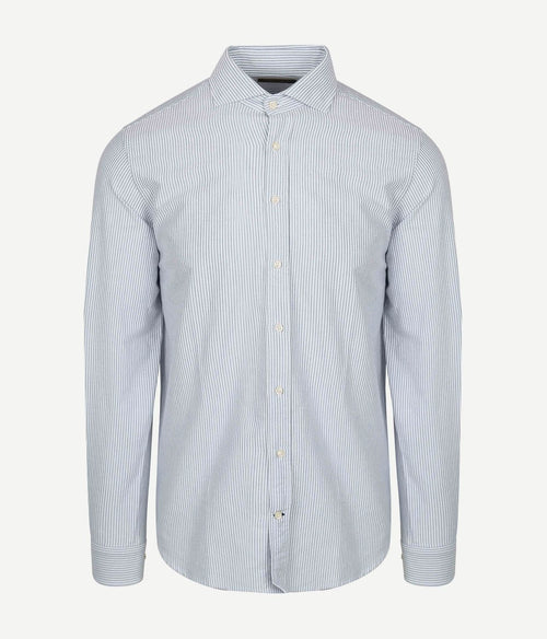 Steppin' Out overhemd Oxford streep lichtblauw | Regular-fit