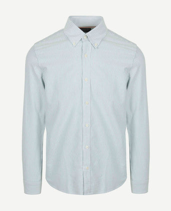 Steppin' Out overhemd Oxford streep lichtgroen | Regular-fit