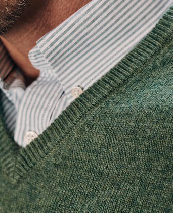 Steppin' Out overhemd Oxford streep lichtgroen | Regular-fit