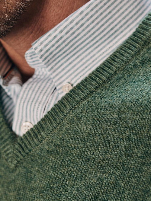 Steppin' Out overhemd Oxford streep lichtgroen | Regular-fit