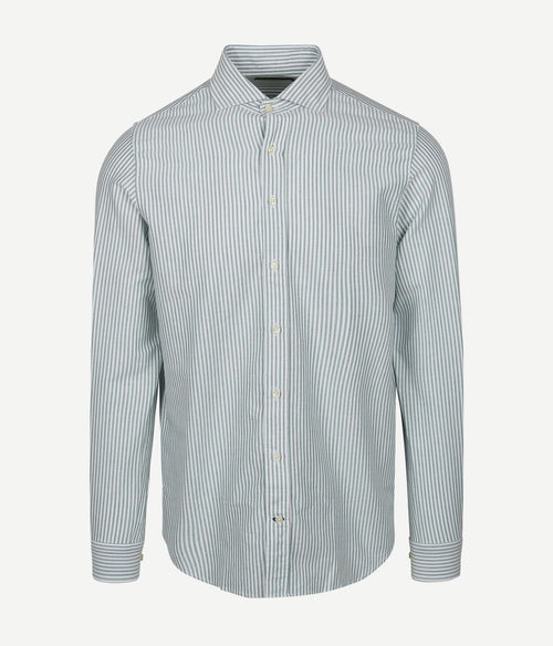 Steppin' Out overhemd Oxford streep lichtgroen | Regular-fit