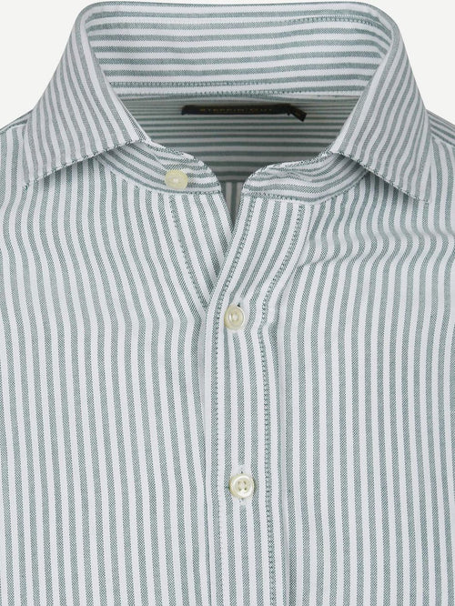 Steppin' Out overhemd Oxford streep lichtgroen | Regular-fit