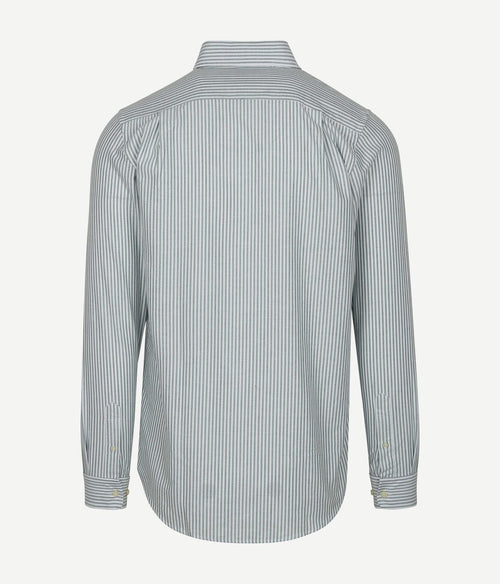 Steppin' Out overhemd Oxford streep lichtgroen | Regular-fit