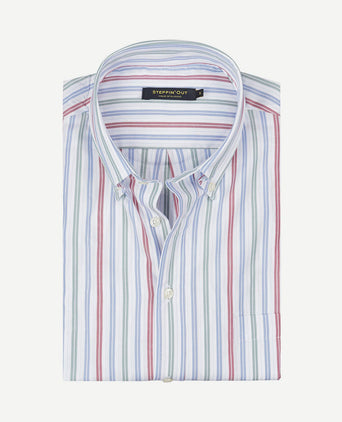 Overhemd Oxford streep multicolour