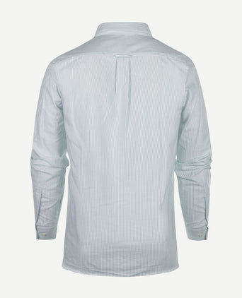 Steppin' Out overhemd Oxford streep regular fit button-down green