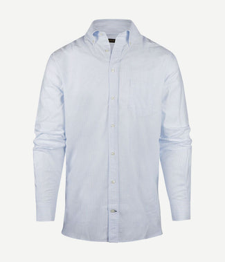 Steppin' Out overhemd Oxford streep regular fit button-down light blue Steppin' Out overhemd Oxford streep regular fit button-down light blue