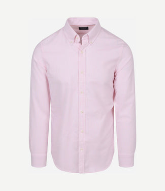 Overhemd Oxford streep roze Overhemd Oxford streep roze