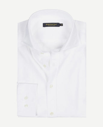 Steppin' Out overhemd Oxford wit | Regular-fit