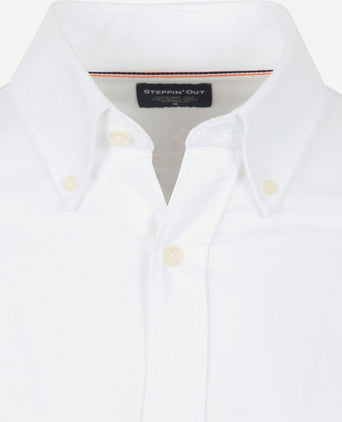 Steppin' Out overhemd Oxford wit | Regular-fit