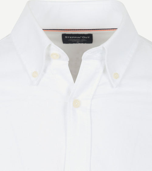 Steppin' Out overhemd Oxford wit | Regular-fit