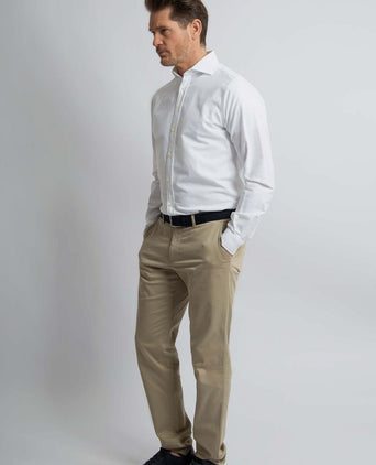 Steppin' Out overhemd Oxford wit | Regular-fit