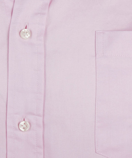 Overhemd regular fit korte mouw light pink