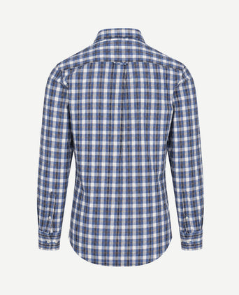 Overhemd ruit blauw