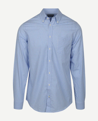 Steppin' Out overhemd ruit lichtblauw | Regular-fit