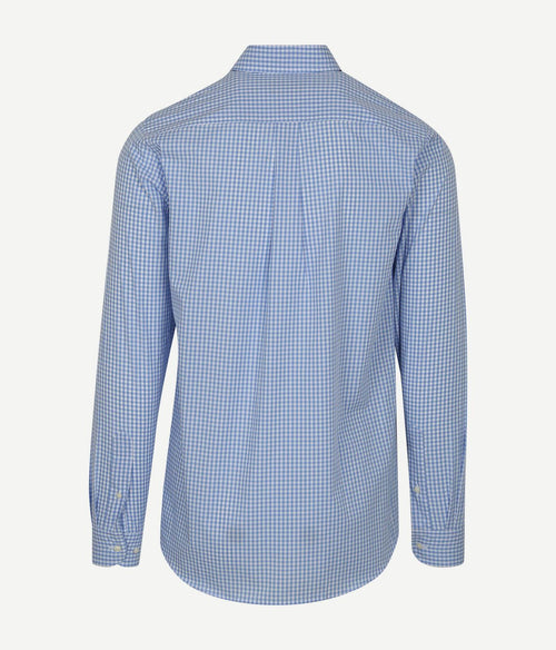 Steppin' Out overhemd ruit lichtblauw | Regular-fit