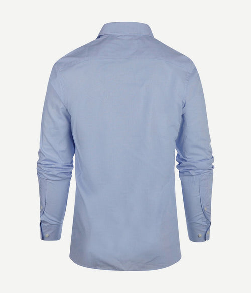 Steppin' Out overhemd slim-fit ruit lichtblauw