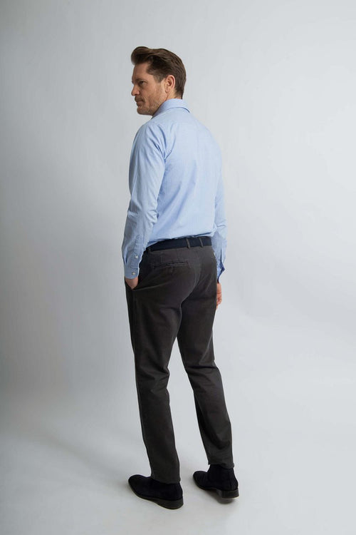 Steppin' Out overhemd ruit lichtblauw | Regular-fit