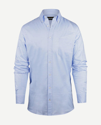 Steppin' Out overhemd ruiten blauw | Regular-fit