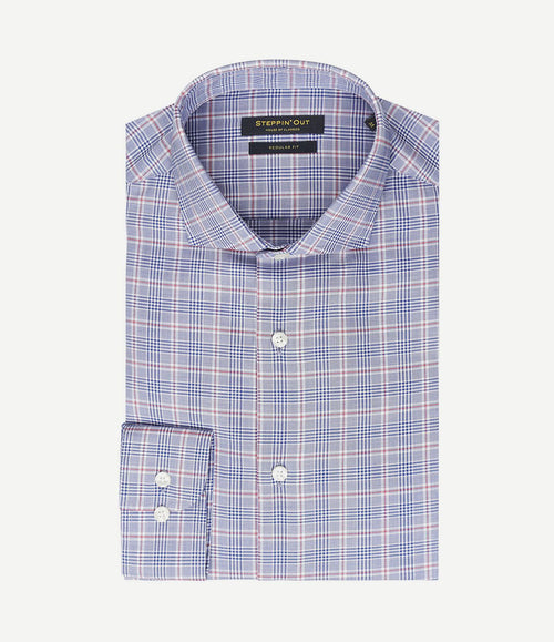 Overhemd ruiten blauw