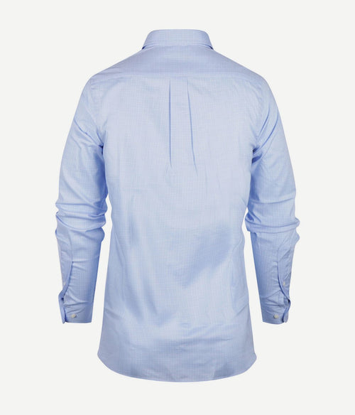 Steppin' Out overhemd ruiten blauw | Regular-fit