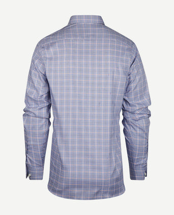 Steppin' Out overhemd ruiten blauw | Regular-fit