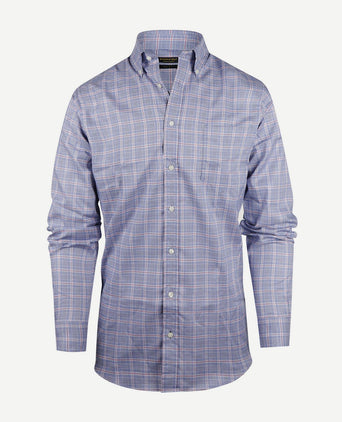 Steppin' Out overhemd ruiten blauw rood | Regular-fit