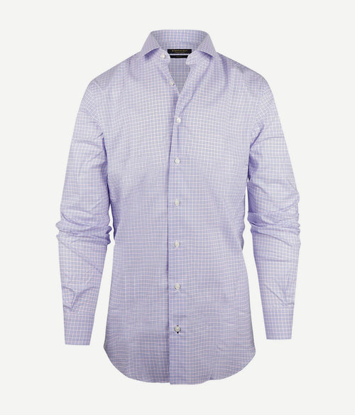 Steppin' Out overhemd slim-fit ruiten blauw rood