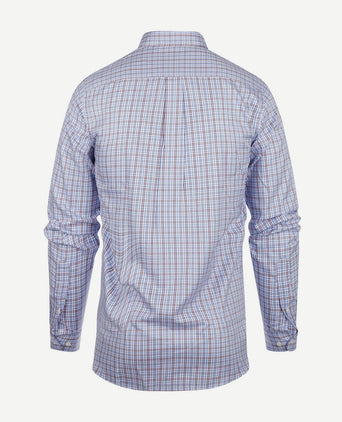 Steppin' Out overhemd ruiten blauw rood | Regular-fit