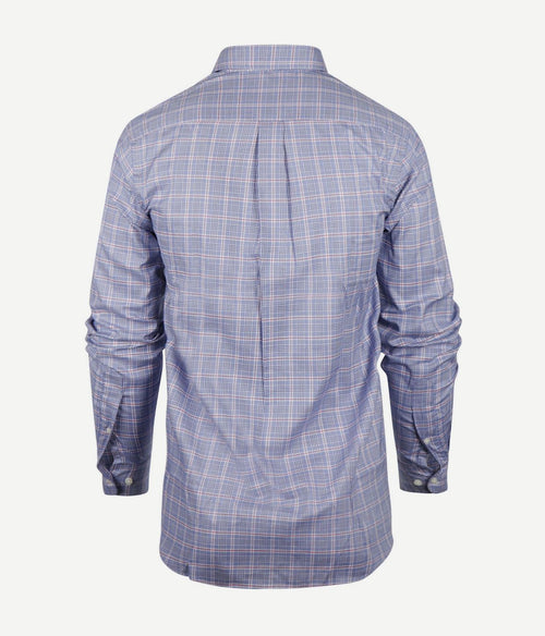 Steppin' Out overhemd ruiten blauw rood | Regular-fit