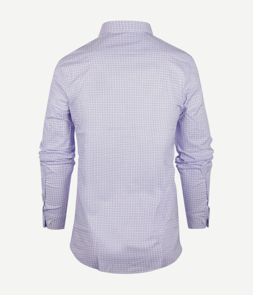 Steppin' Out overhemd slim-fit ruiten blauw rood