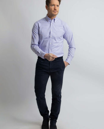 Steppin' Out overhemd ruiten blauw rood | Regular-fit