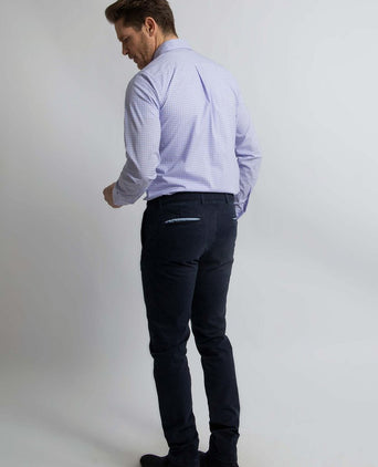 Steppin' Out overhemd ruiten blauw rood | Regular-fit