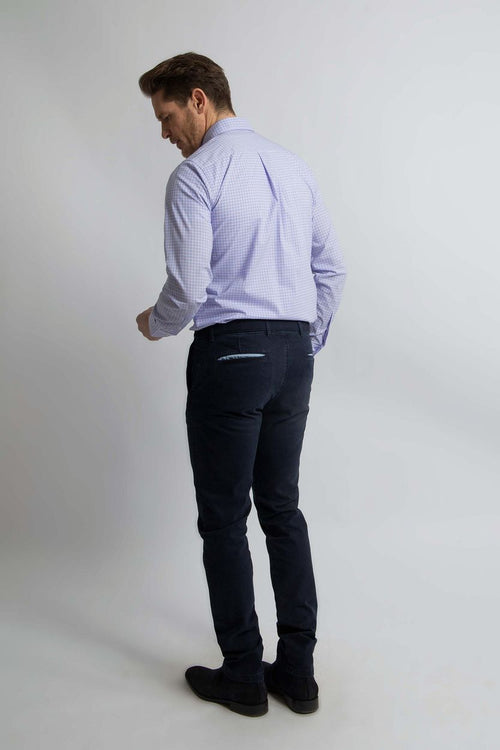 Steppin' Out overhemd ruiten blauw rood | Regular-fit