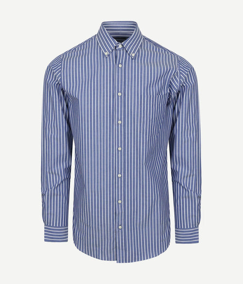 Steppin' Out overhemd streep blauw | Regular-fit