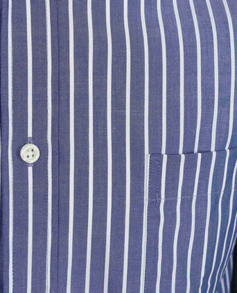 Steppin' Out overhemd streep blauw | Regular-fit