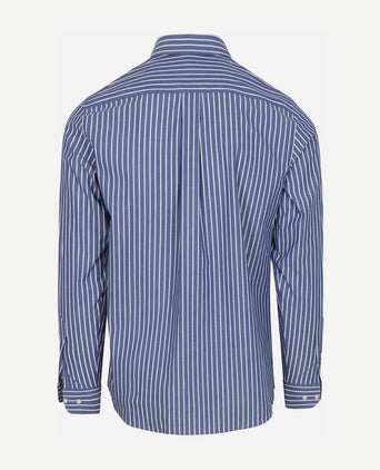 Steppin' Out overhemd streep blauw | Regular-fit