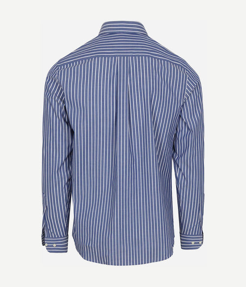 Steppin' Out overhemd streep blauw | Regular-fit