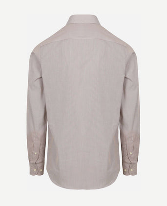 Steppin' Out overhemd streep bruin | Regular-fit