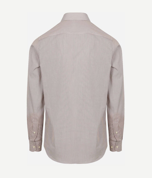 Steppin' Out overhemd streep bruin | Regular-fit