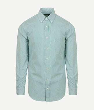 Steppin' Out overhemd streep groen | Regular-fit Steppin' Out overhemd streep groen | Regular-fit