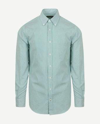 Steppin' Out overhemd streep groen | Regular-fit