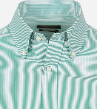 Steppin' Out overhemd streep groen | Regular-fit Steppin' Out overhemd streep groen | Regular-fit