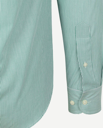 Steppin' Out overhemd streep groen | Regular-fit
