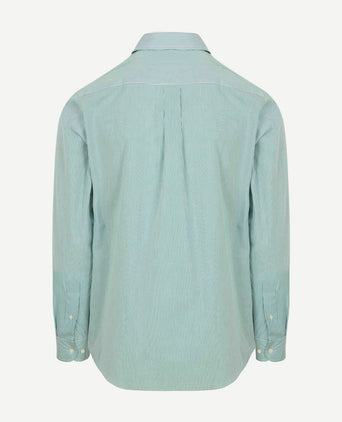 Steppin' Out overhemd streep groen | Regular-fit